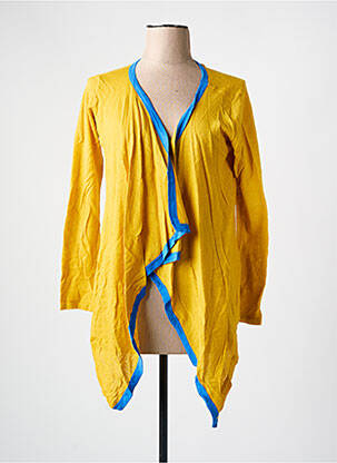 Vestă cu mâneci lungi galben JULIE femeie