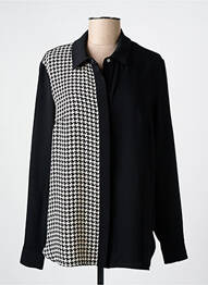 Cămașă țesătură crep mâneci lungi negru GRIFFON femme