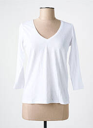 Tricou mâneci 3/4 mâneci 3/4 alb SCHOOL RAG femme