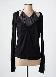 Tricou mâneci lungi mâneci lungi negru ONLY femme