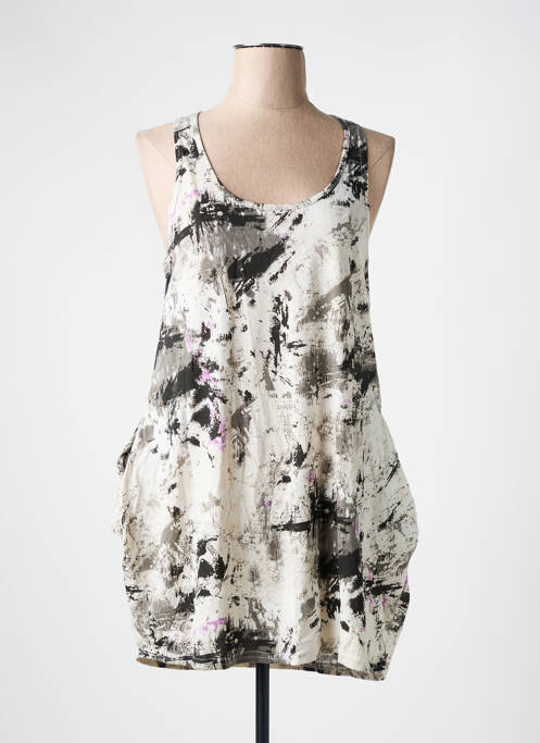 Tunică fără mâneci guler rotund negru DANITY femme