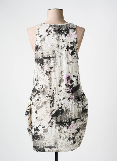 Tunică fără mâneci guler rotund negru DANITY femme