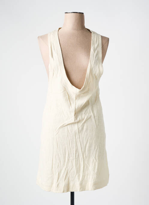 Rochie scurtă bej AMERICAN VINTAGE femeie