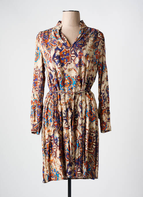 Rochie midi bej LA FEE MARABOUTEE femeie