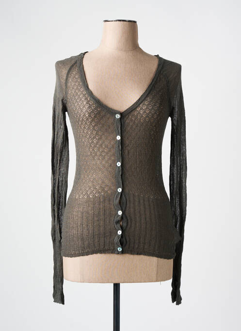 Vestă cu mâneci lungi gri BLACK LABEL femeie