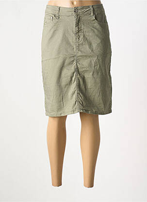 Fustă midi verde BS JEANS femeie