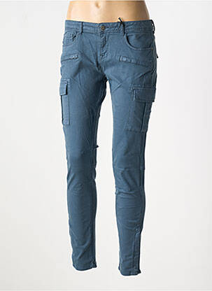 Pantalon slim buzunare albastru CIMARRON femeie