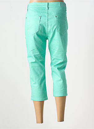 Pantalon trei sferturi subțire verde BS JEANS femeie