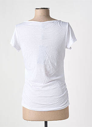 Tricou guler în v mâneci scurte alb ONLY femeie