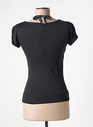 Tricou guler în v mâneci scurte negru ONLY femeie