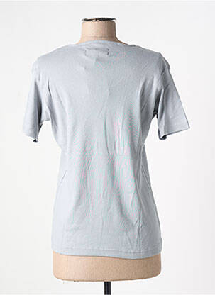 Tricou croială cambrată mâneci scurte albastru MEGAN PARIS femeie
