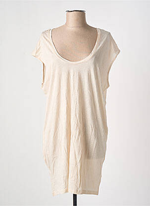 Tunică mâneci scurte bej AMERICAN VINTAGE femeie