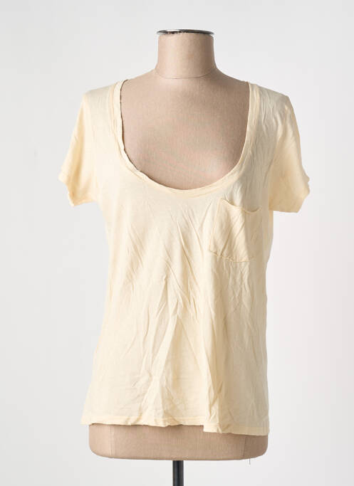 Tricou galben AMERICAN VINTAGE femeie