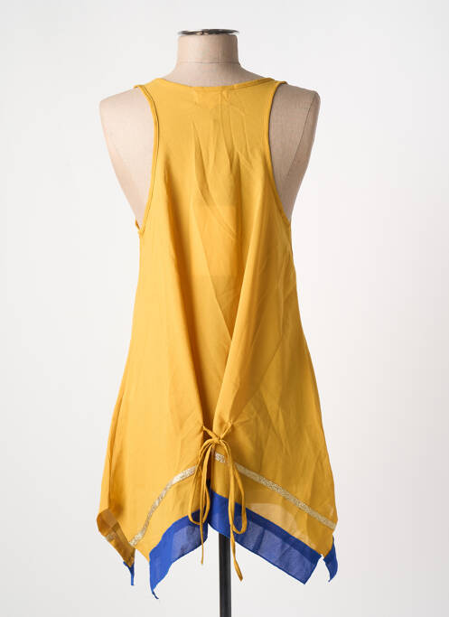 Tunică fără mâneci galben JULIE femeie