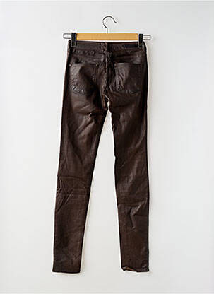 Blugi skinny elasticitate talie joasă maro CIMARRON femeie