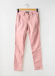 Pantalon chino talie joasă talie joasă roz CIMARRON femme