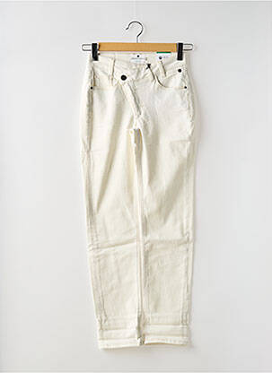 Blugi cu croială slim bej FREEMAN T.PORTER femeie