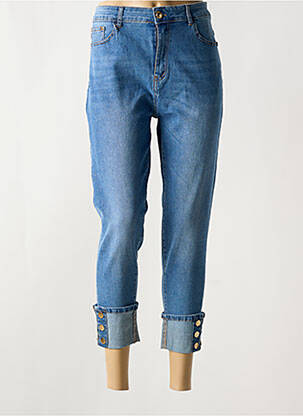 Blugi cu croială slim albastru BS JEANS femeie