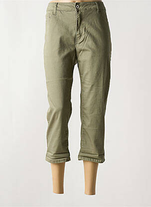 Pantalon trei sferturi verde BS JEANS femeie