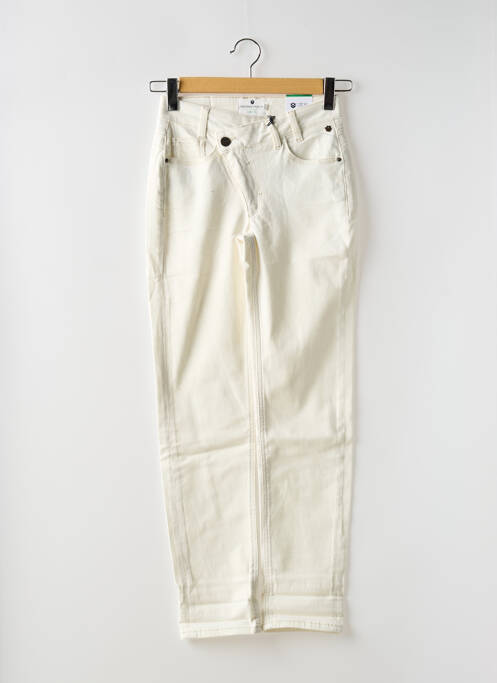 Blugi cu croială slim bej FREEMAN T.PORTER femeie