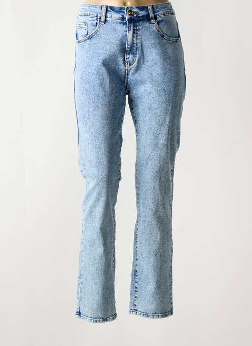 Blugi cu croială slim albastru BS JEANS femeie