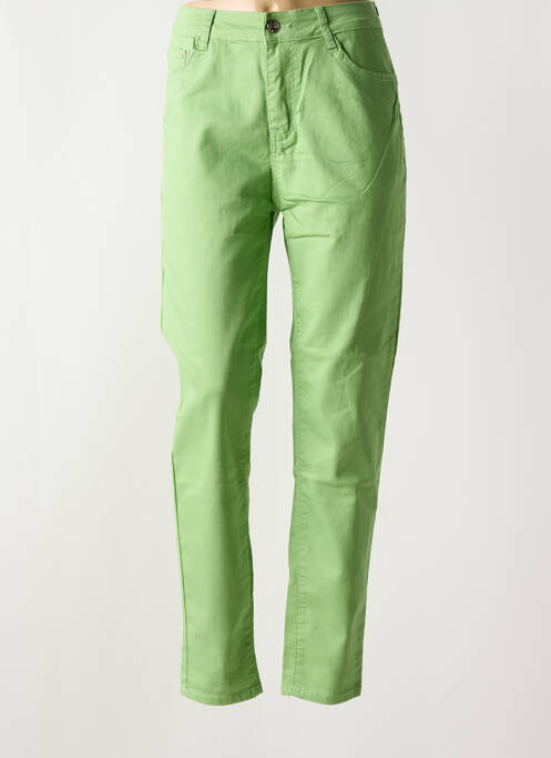 Blugi cu croială slim verde BS JEANS femeie