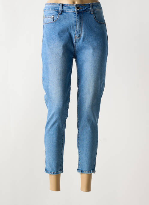 Blugi cu croială slim albastru BS JEANS femeie