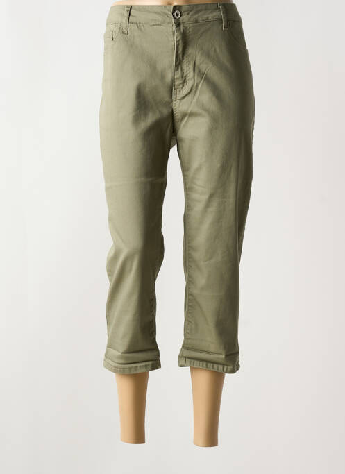 Pantalon trei sferturi verde BS JEANS femeie