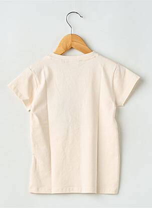 Tricou elasticitate mâneci scurte bej LEVV LABEL fată