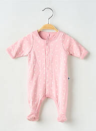 Pijama închidere presată roz PETIT BATEAU fille