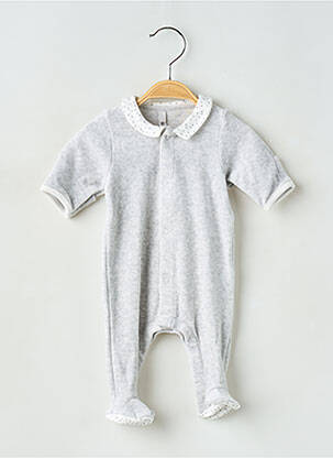 Pijama mâneci lungi gri PETIT BATEAU copil