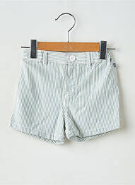 Șort țesătură poplin mărime reglabilă verde PETIT BATEAU garcon