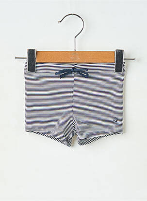 Șort de baie țesătură poplin albastru PETIT BATEAU băiat