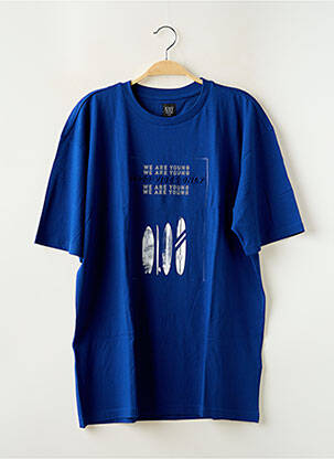 Tricou croială dreaptă mâneci scurte albastru IKKS băiat