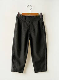 Pantalon drept buzunare talie elastică gri IKKS fille