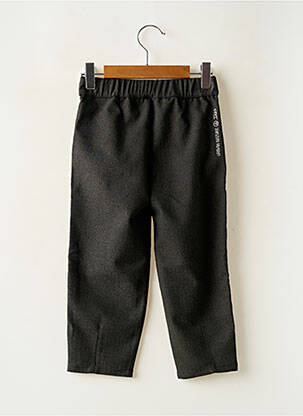 Pantalon drept croială dreaptă talie elastică gri IKKS fată