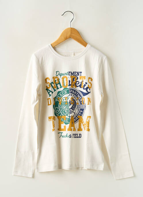 Tricou alb NAME IT băiat