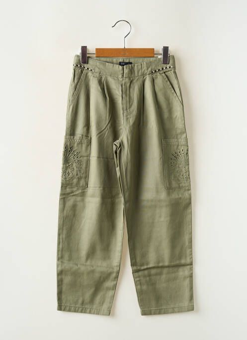 Pantalon drept verde IKKS fată