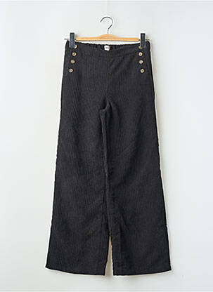 Pantalon drept croială dreaptă talie elastică negru ONLY fată