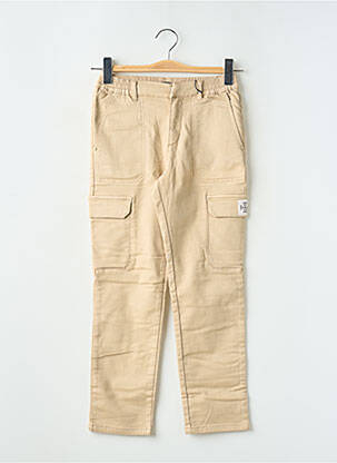 Pantalon cargo croială dreaptă talie elastică bej IKKS băiat