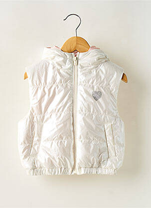 Geacă matlasată alb IKKS fată