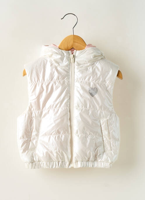 Geacă matlasată alb IKKS fată