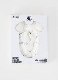 Body de lenjerie imprimeu fantezie alb PETIT BATEAU enfant