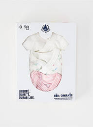Body de lenjerie imprimeu fantezie roz PETIT BATEAU fille