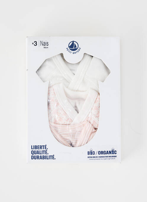 Body de lenjerie alb PETIT BATEAU fată