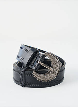 Curea efect material satinat negru WAY (WAY ARE YOU) BY IKKS femeie