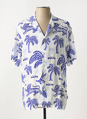 Cămașă cu mâneci scurte alb KULTE bărbat