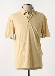 Polo țesătură jersey mâneci scurte bej JACK & JONES homme