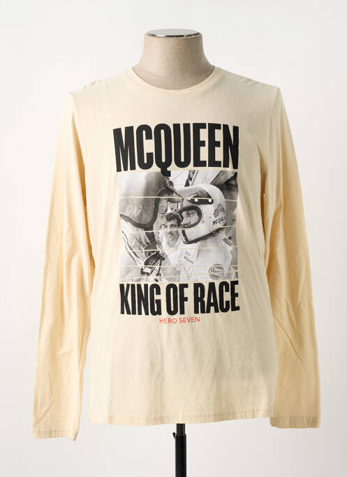 Tricou bej STEVE MACQUEEN bărbat