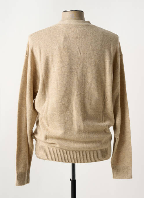 Vestă cu mâneci lungi bej JACK & JONES bărbat